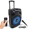 Pyle 12 in Bluetooth Portable PA Speaker - Portable PA & Karaoke Party Audio Speaker with wired microphone PPHP127B - alternate 1